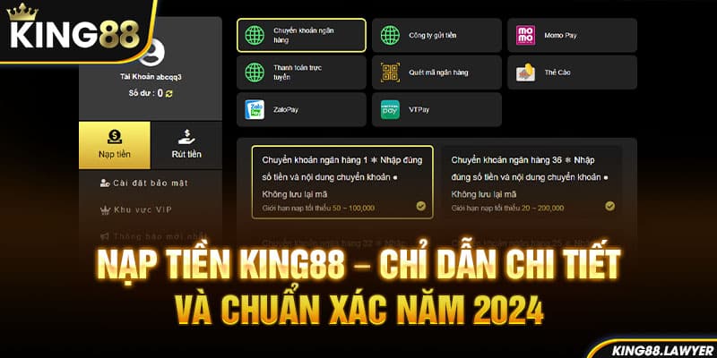 nạp tiền king88